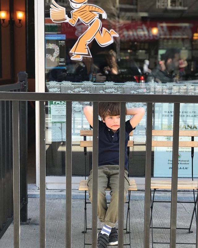 First beautiful day to allow us chairs on our patio!  And this young man certainly enjoyed every minute of it! #patio #patiotime #cafeterrace #sunnydays #warmday #farniente #kidsstyle #kids #outdooreating #patioeating #patiotoronto #kidsfood #kidsfun